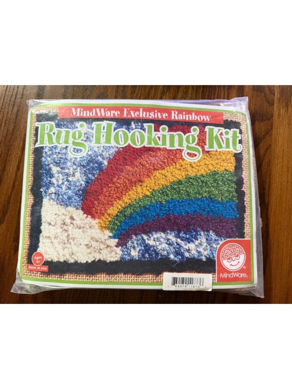 Mindware Exclusive Rainbow Rug Hooking Kit ages 8+ Latch Hook Tool Included New